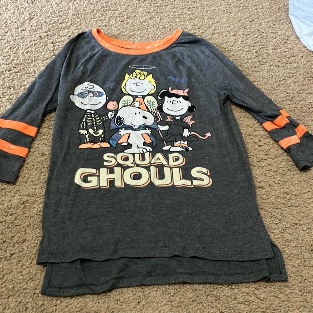 Halloween youth peanuts shirt